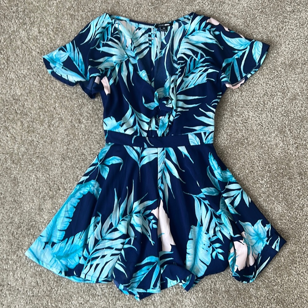 Floral fashion nova romper